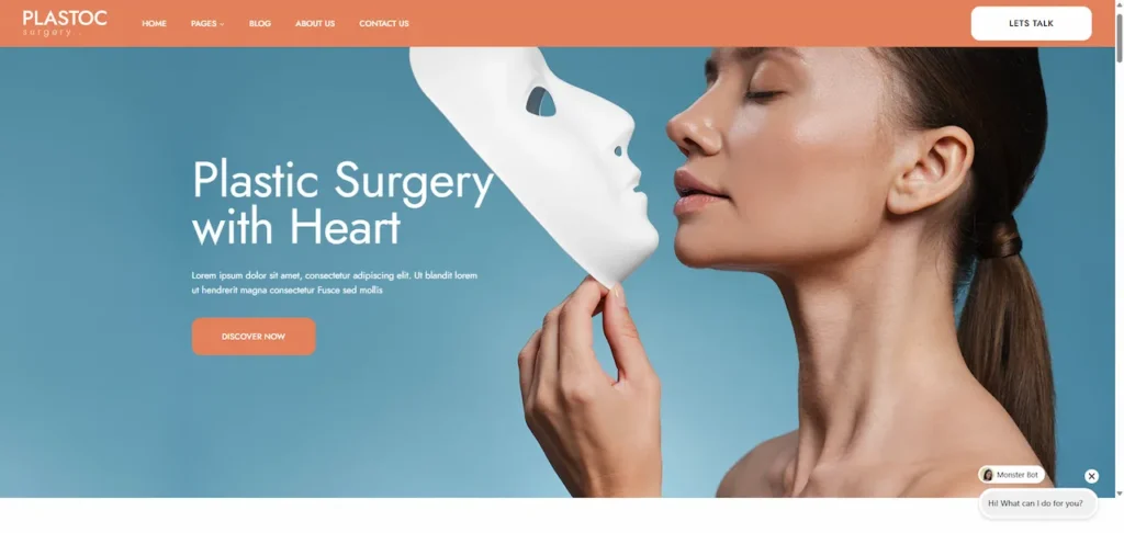 Criação de sites - Template de Landing Page para Modelos de Negócios em Estética